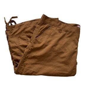 Royal Blue Mens Sz 50 Big & Tall  Utility Cargo Shorts Drawstring Brown Workwear
